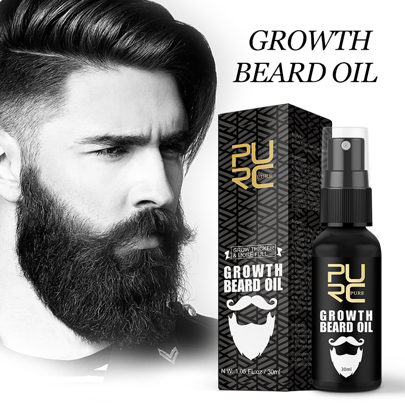 Mens Grooming Treatment - PURC minyak pertumbuhan jenggot untuk pria,