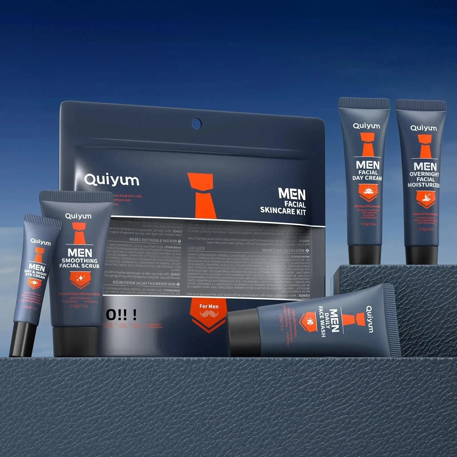 Mens Grooming Treatment - Perlengkapan Perawatan Pria Profesional 5pcs Lulur