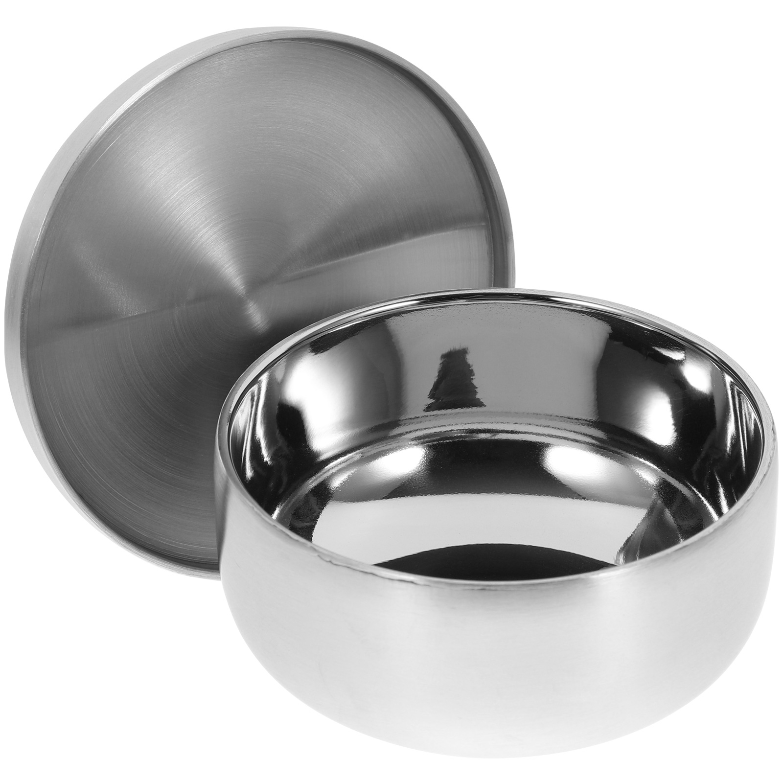 Shaving Bowl Soap - Mangkuk pencukur pria Stainless Steel praktis,