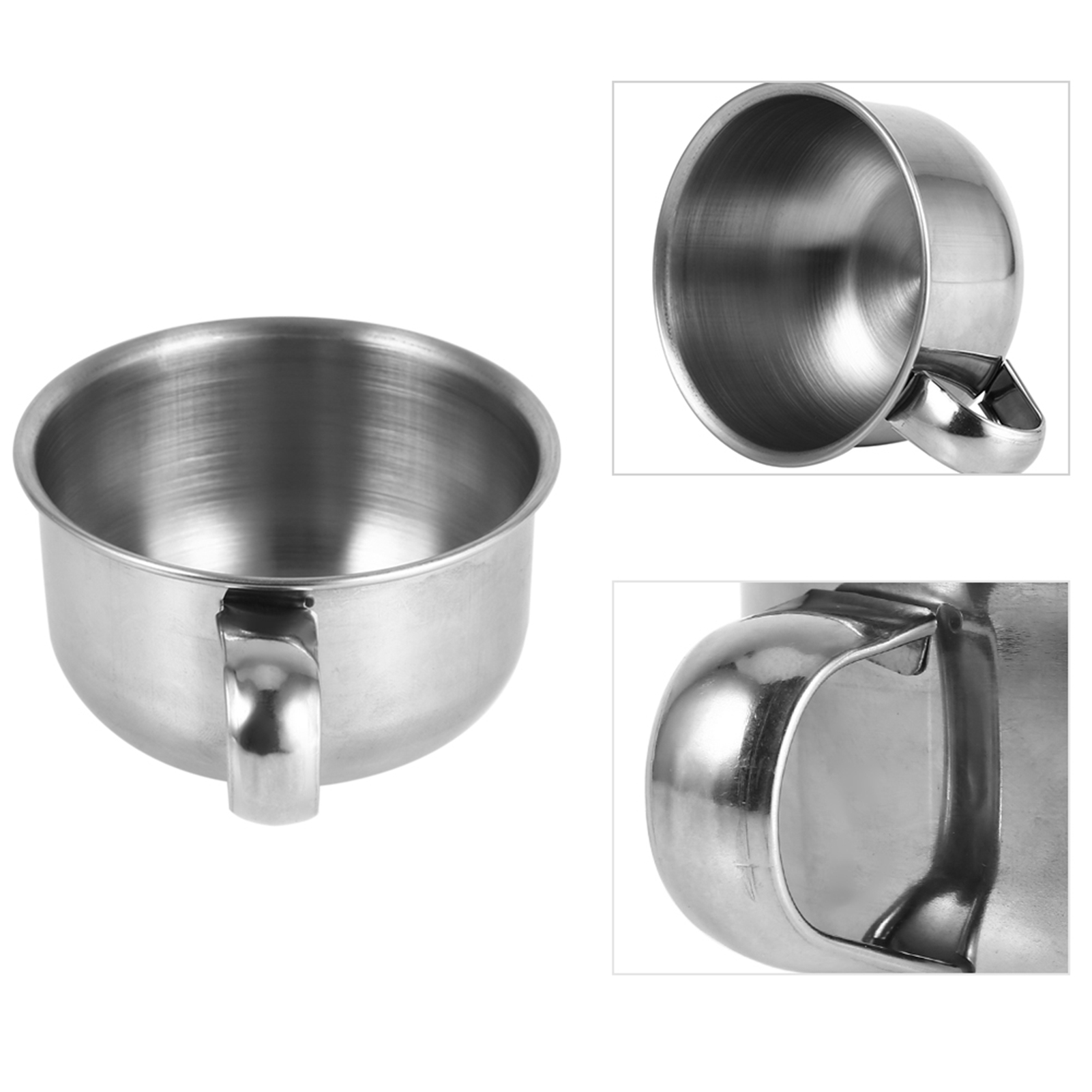 Shaving Bowl Soap - Mug Cawan Sabun Cukur Logam Stainless