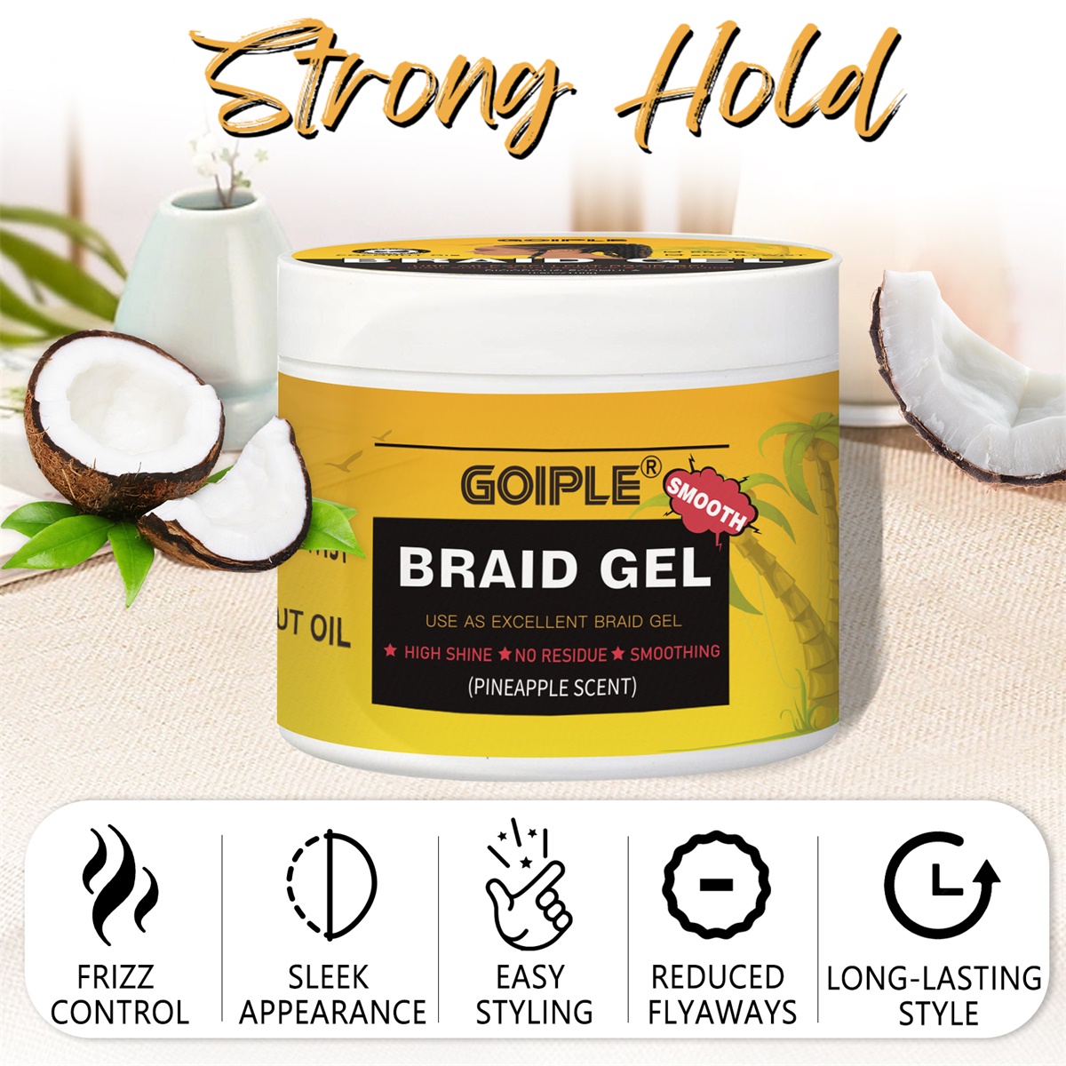 Gel Kepang Rambut High-Shine C - Men'S Grooming Gel ulasan dan harga
