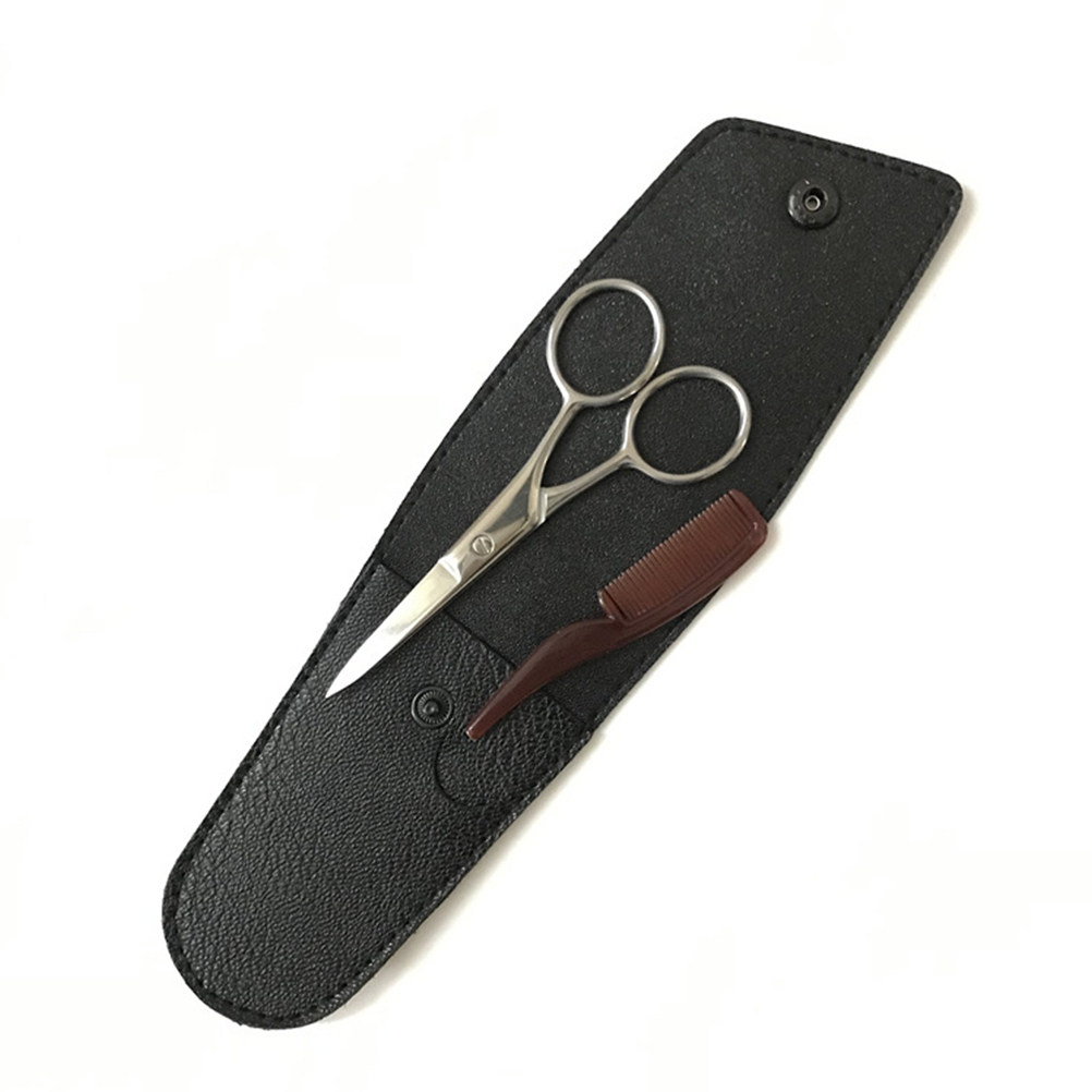 1Set Gunting Jenggot Ergonomis - Grooming Men'S Eyebrows ulasan dan harga