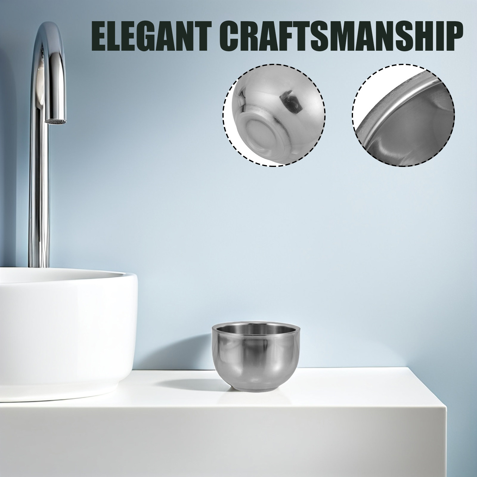 Mangkuk Sabun Cukur Stainless  - Shaving Bowl Soap ulasan dan harga
