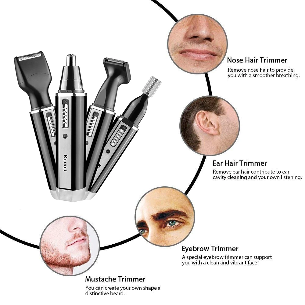 Kemei alat cukur rambut elektr - Grooming Men'S Eyebrows ulasan dan harga